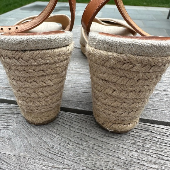 COACH Henley Metallic Canvas Wedges - Picture 7 of 8